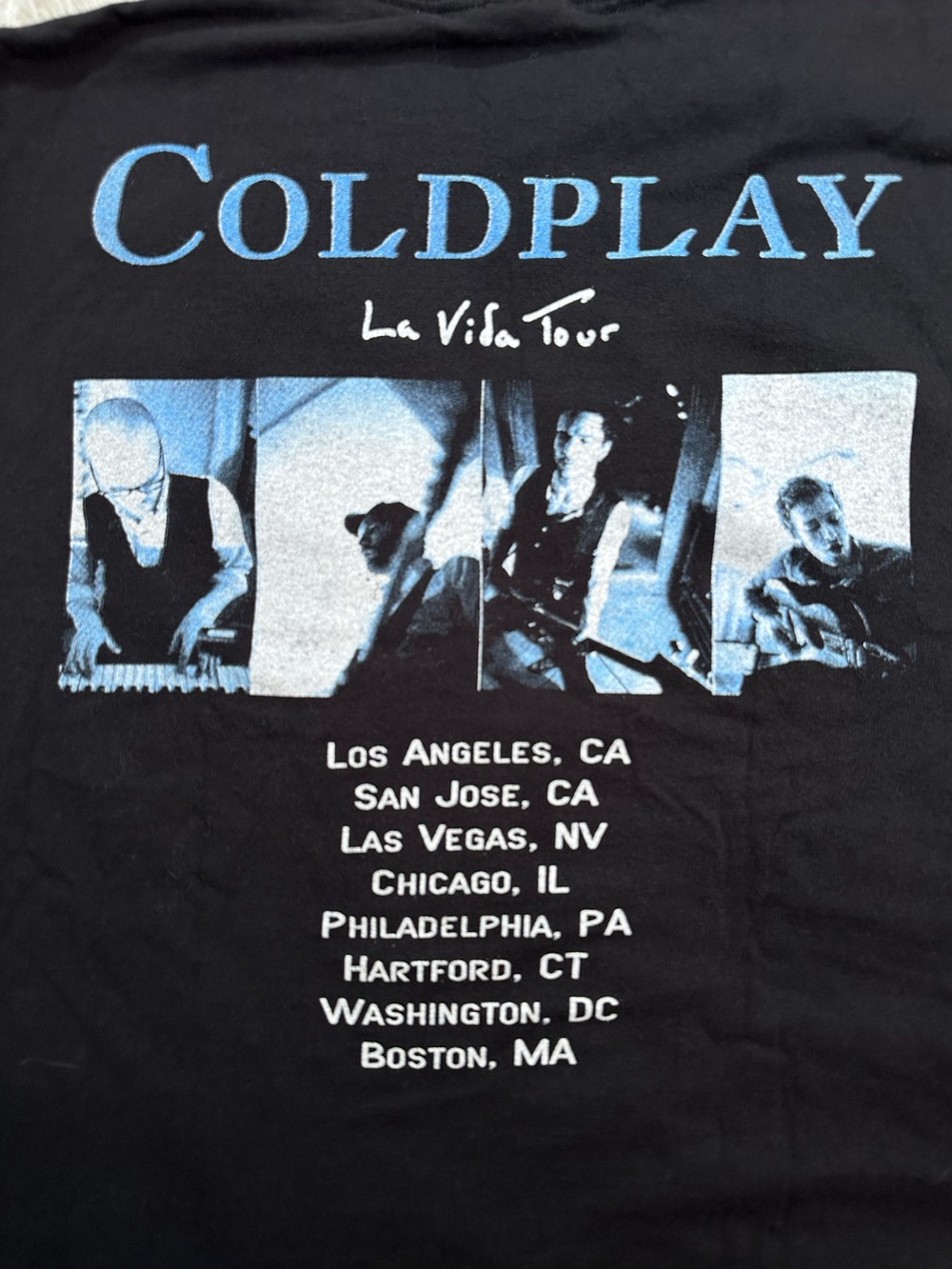 Vintage 2000s Coldplay Photo Tour Dates Band Tee - Picture 4 of 12